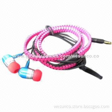 New zipper earbuds, good price with high sound quality, many colors are available